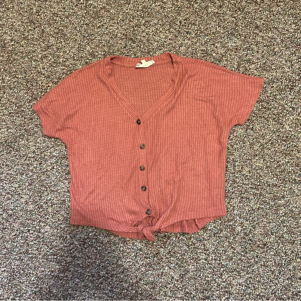 Peach Cropped Blouse - Super Soft Material